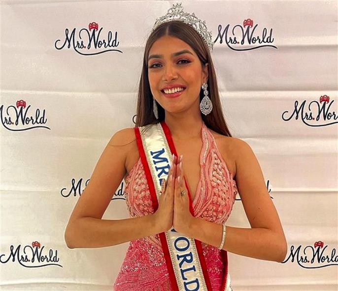 Indias sargam koushal wins mrs world 2022 crown back in india after 21 years