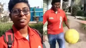once an international footballer this bengal woman now works as a food delivery agent to make ends meet