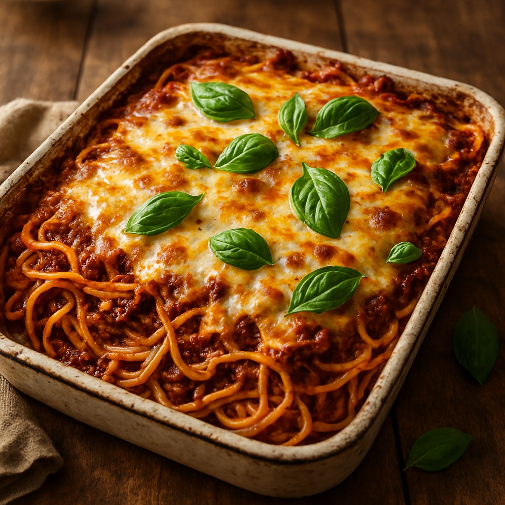 Baked Spaghetti with Meat Sauce: The Cozy Casserole That's Perfect for Busy Weeknights