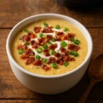 Loaded Baked Potato Soup with Frozen Hash Browns (Crockpot Recipe That Actually Works)