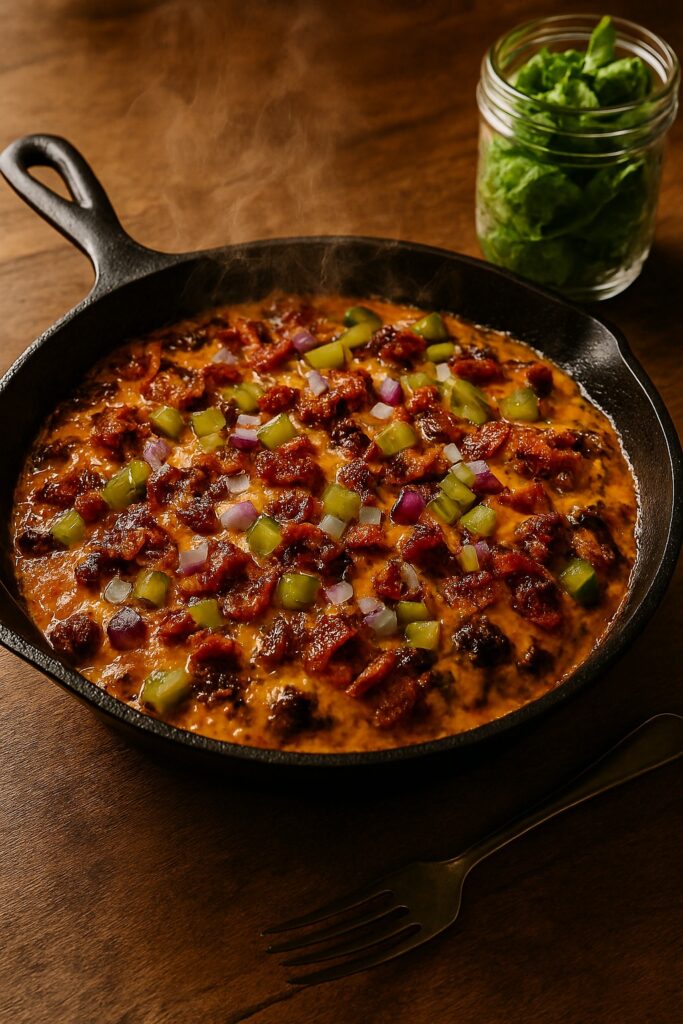 Low-Carb Bacon Cheeseburger Cassero