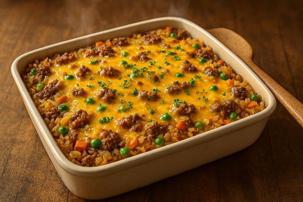 Beef and Rice Casserole (Oven-Baked): The One-Dish Wonder That Feeds Your Family for Pennies