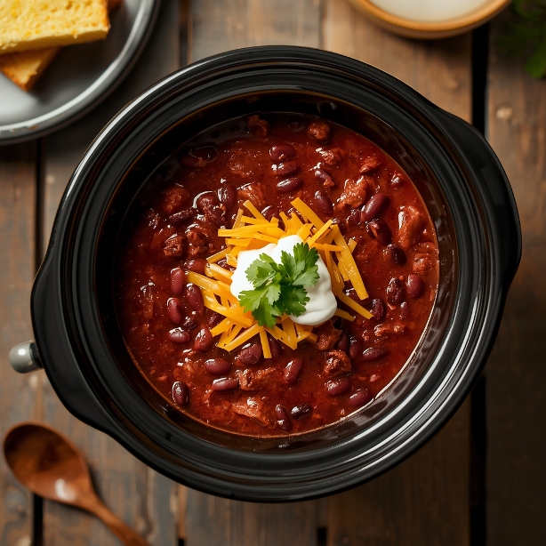 Turkey Chili Recipe Crockpot with Beans: The 5-Ingredient, Set-and-Forget Comfort Bowl