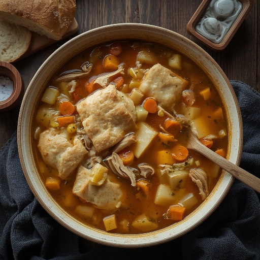 Pennsylvania Dutch Chicken Pot Pie Recipe: Old Style