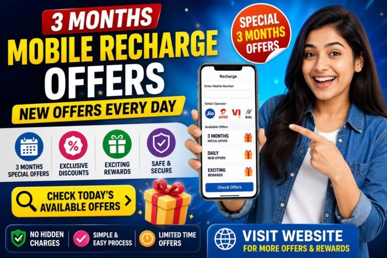 3 Months Mobile Recharge Offers